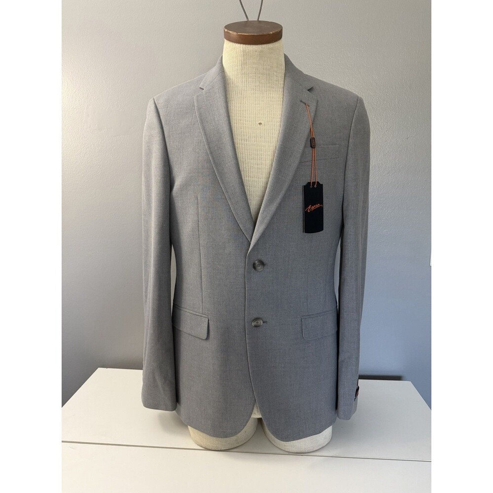Egara Gray Skinny Fit Stretch Blazer 38R Two-Button Front Sport Suit Coat NWT
